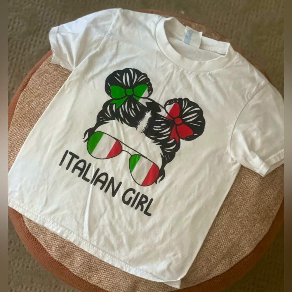 Italian girl t-shirt little girls XS